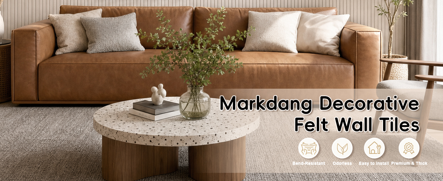 Markdang Decorative Felt Wall Tiles