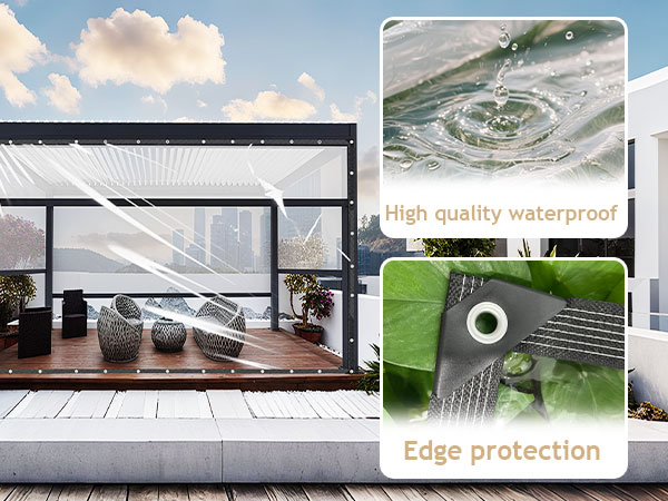 clear tarps heavy duty waterproof