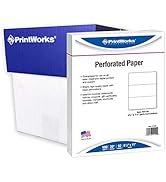 PrintWorks Professional Paper, 8.5 x 11, 20 lb, 2 Horizontal Perfs 3.66