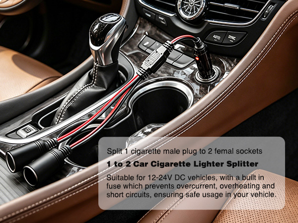 Car Cigarette Lighter Splitter