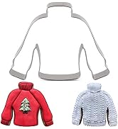 LILIAO Christmas Winter Ugly Sweater Cookie Cutter - 4.2 x 3.2 inches - Stainless Steel