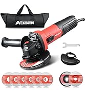 AOBEN 900W Angle Grinder 4-1/2 inch | 7.5Amp, 11000 RPM Corded Electric Grinder Tool, with Slide ...
