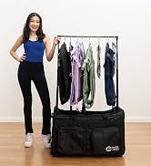 30 inch portable luggage rack dance costume transport storage raven black