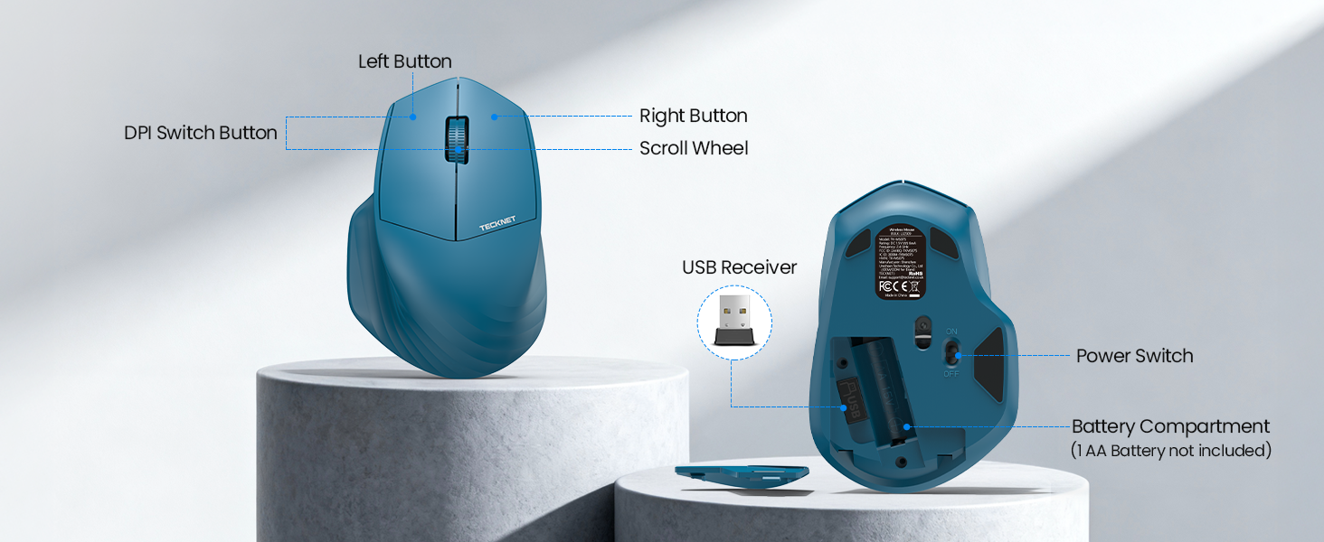 Portable Travel Wireless Mouse