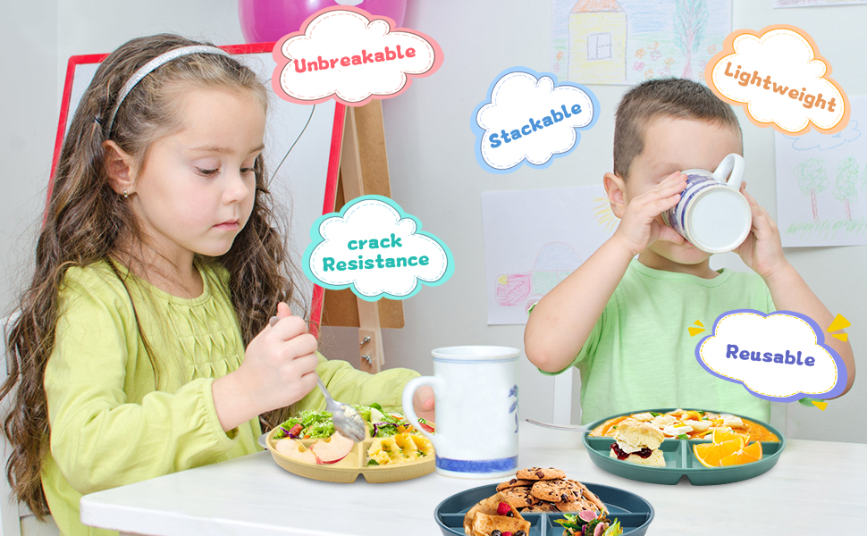 Divider plates for adults and kids