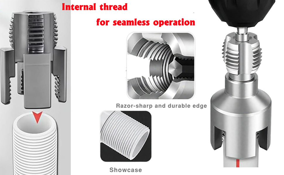 Dual-Function Pipe Thread Cutting Tool