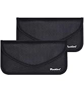 Signal Blocking Bag, Techion 2 Pack RFID Faraday Bag Shield Pouch Cage Box Wallet Case for Cell P...