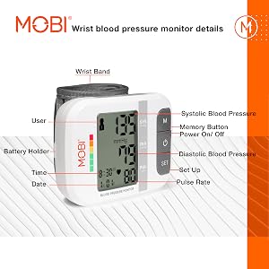 MOBI Wrist BP; Wrist BP monitor; Wrist blood pressure machine; Wrist blood pressure reader