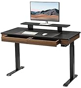 EUREKA ERGONOMIC Standing Desk with 2 Drawers, 55" Dual-Motor Height Adjustable Sit Stand Up Desk...
