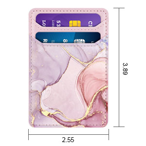 Self Adhesive Card Holders for Back of Phone-marble