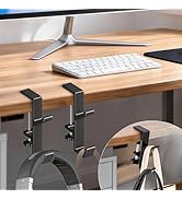 CaLeQi Desk Mount Bag Holder Hook Clamp,On Backpack Hanger Portable Desk Mount Headphones Holder ...