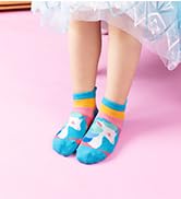AMENLAN Kids Girls Unicorn Ankle Socks Cute Novelty No Show Cartoon Cotton Socks 6 Pairs