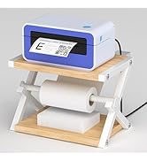 Label Holder for Rolls and Fan-Fold Labels, Thermal Shipping Label Holder for Thermal Printer, De...