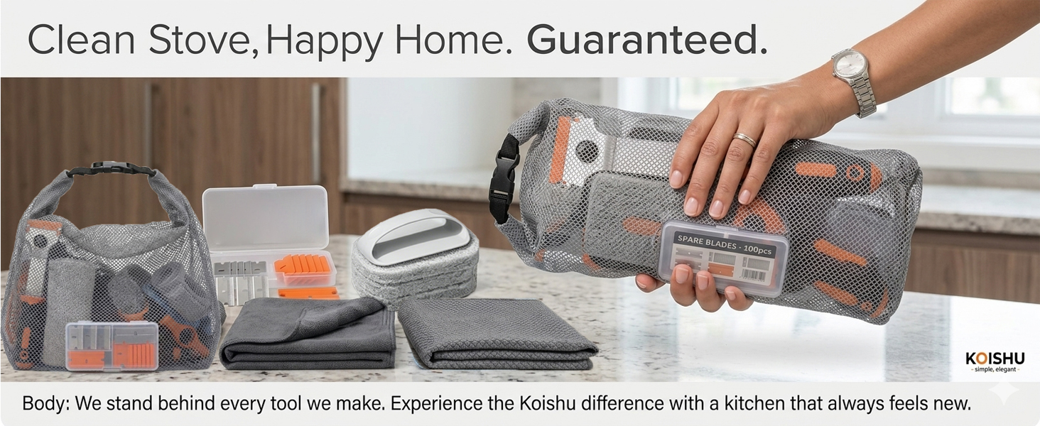 Glass Cooktop Cleaning Kit