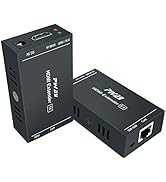 HDMI Extender 1080p@60Hz, 3D, Over Single Cat5e/Cat6/Cat 7 Cable Full HD Uncompressed Transmit Up...