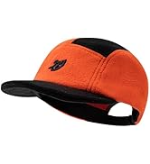 CLAPE Short Brim Baseball Cap, Winter Fleece Warm Unstructured 5 Panel Hat for Women Men Casual U...