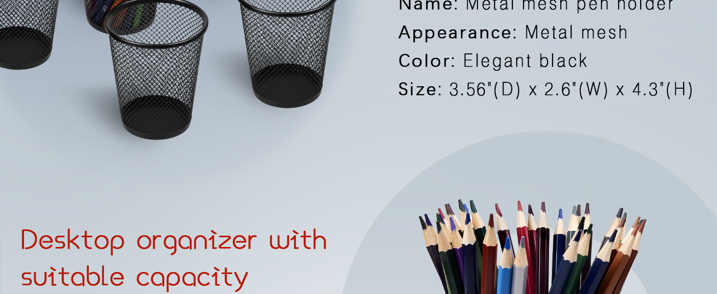 Desktop organizer with suitable capacity