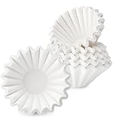 Segarty 150 Count Paper Basket Coffee Filters Disposable, 6.1in 1-2 Cup White Paper Filter, Ideal...