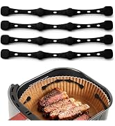Casbomy Air Fryer Magnets for Parchment Paper, 4PCS Non-Segmented Design Air Fryer Accessories Lo...