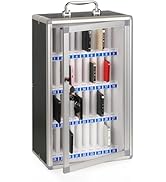 Loghot Aluminum Alloy Pocket Chart Cell Phones Storage Cabinet for Cell Phones, Wall-Mounted Cell...