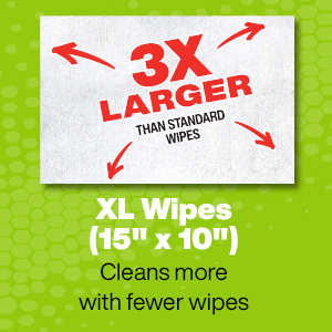 XL Wipes 15" x 10"