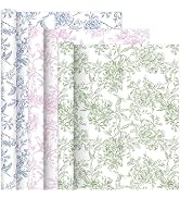VCOOHM Floral Wrapping Paper Roll Set – 3Mini Rolls 17 Inches x 9.8 Feet - Gift Wrap with Vintage...