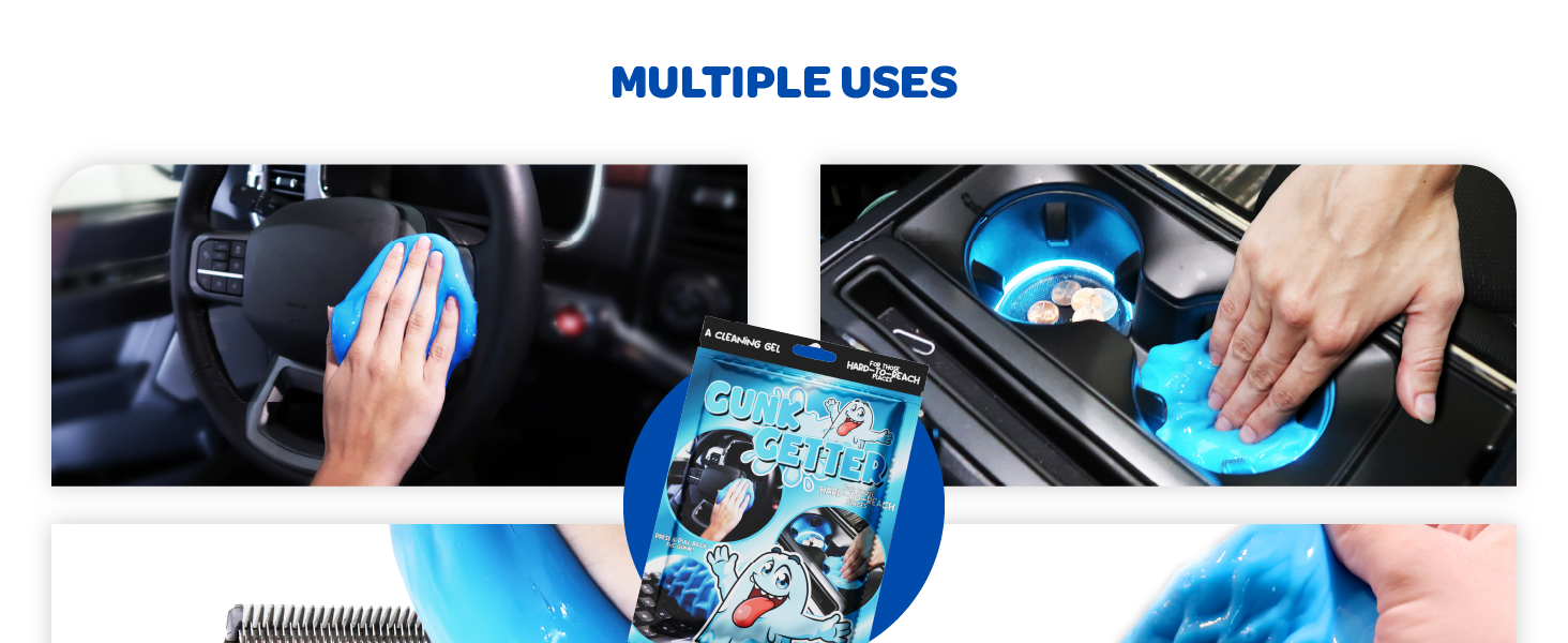 gunk getter cleaning gel car cleaning keyboard intricate objects dust