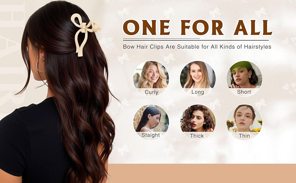 ONE FOR ALL Bow Hair Clips Are Suitable for All Kinds of Hairstyles