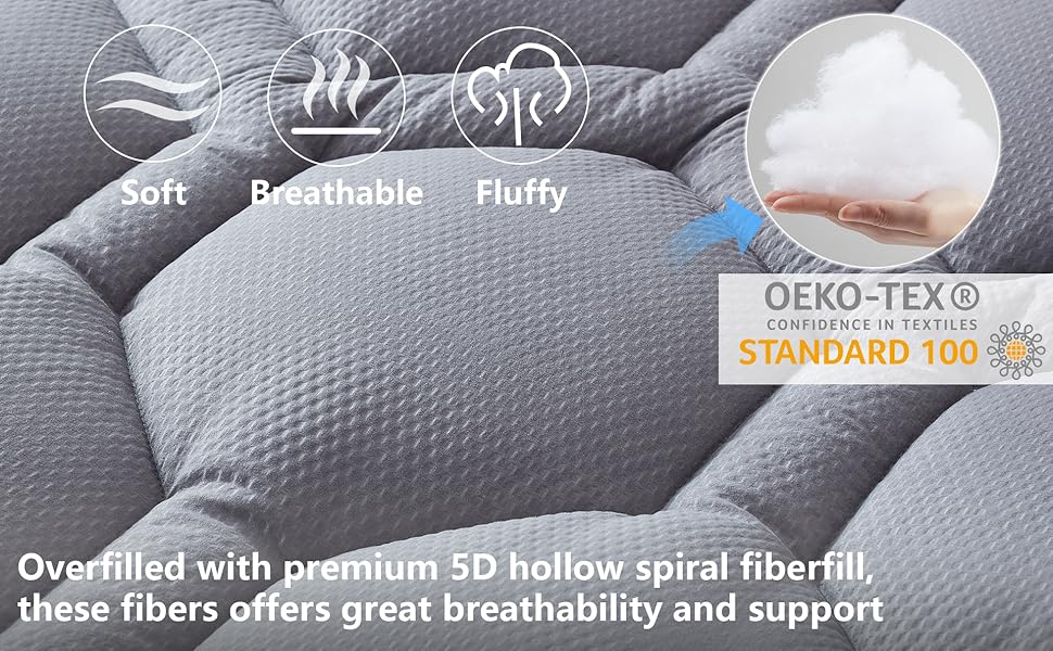 SOFT BREATHABLE FLUFFY MATTRESS PAD