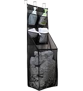 ALYER Multifunctional Over The Door Laundry Basket,Behind The Door Storage Organizer for Laundry,...