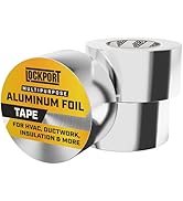 Lockport Aluminum Foil Tape 2" x225 ft - 3 Pack - Aluminum HVAC Tape - HVAC Duct Sealing, Dryer V...