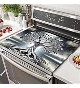 HOMETITUTE Diatomite Tree of Life Stove Top Cover for Electric Stove Butterfly Dish Drying Mat 28...