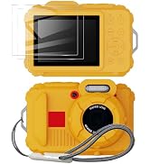 Tedubax Silicone Case for pixpro wpz2 Digital Camera with 2PCS Screen Protector and Lanyard - Yellow