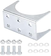 AX4R Round Post Adapter Brackets for 4 Inch Round Steel Posts for Automatic Gate Opener Systems -...