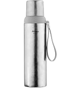 Titanium Water Bottle Portable thermos cup 800ml Double insulated Cup Ultralight Leakproof for Ou...