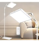 SUXIO Light Therapy Lamps - 12000 LUX Therapy Light, Happy Lamp with Remote, Lights Box Therapy w...