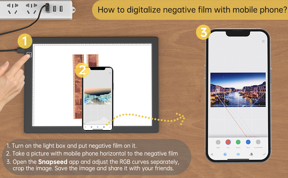 digitalise negative film