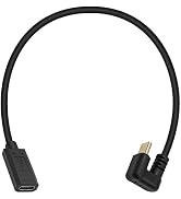 Poyiccot USB C Extension Cable Short, U Shape 180 Degree USB C Extender, 10Gbps 3A USB 3.1 Type C...