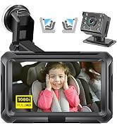 Zacro 1080P Baby Car Camera, 4.3" Baby Camera for Car, with HD Night Vision, 150° Wide View Angle...