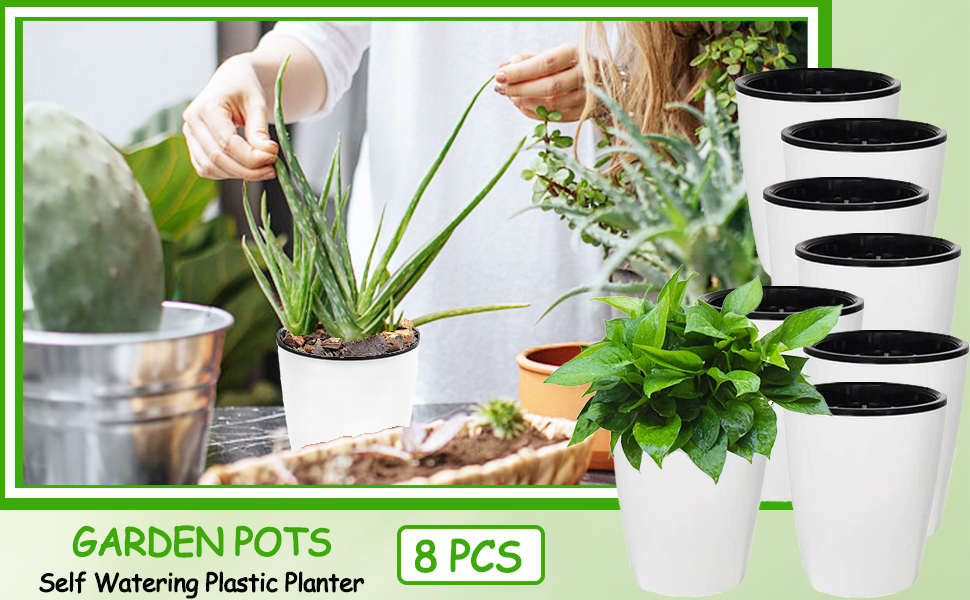 2 Flower Plant Pot