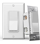 3-Way/Single Pole Smart WiFi Light Switch, On/Off Control, in-Wall, No Hub Required, Compatible w...