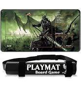 Cleaneat MTG Playmat with Portable Playmat Tube, TCG Playmat 24""x14"" with Battle Zone, Magic Pl...