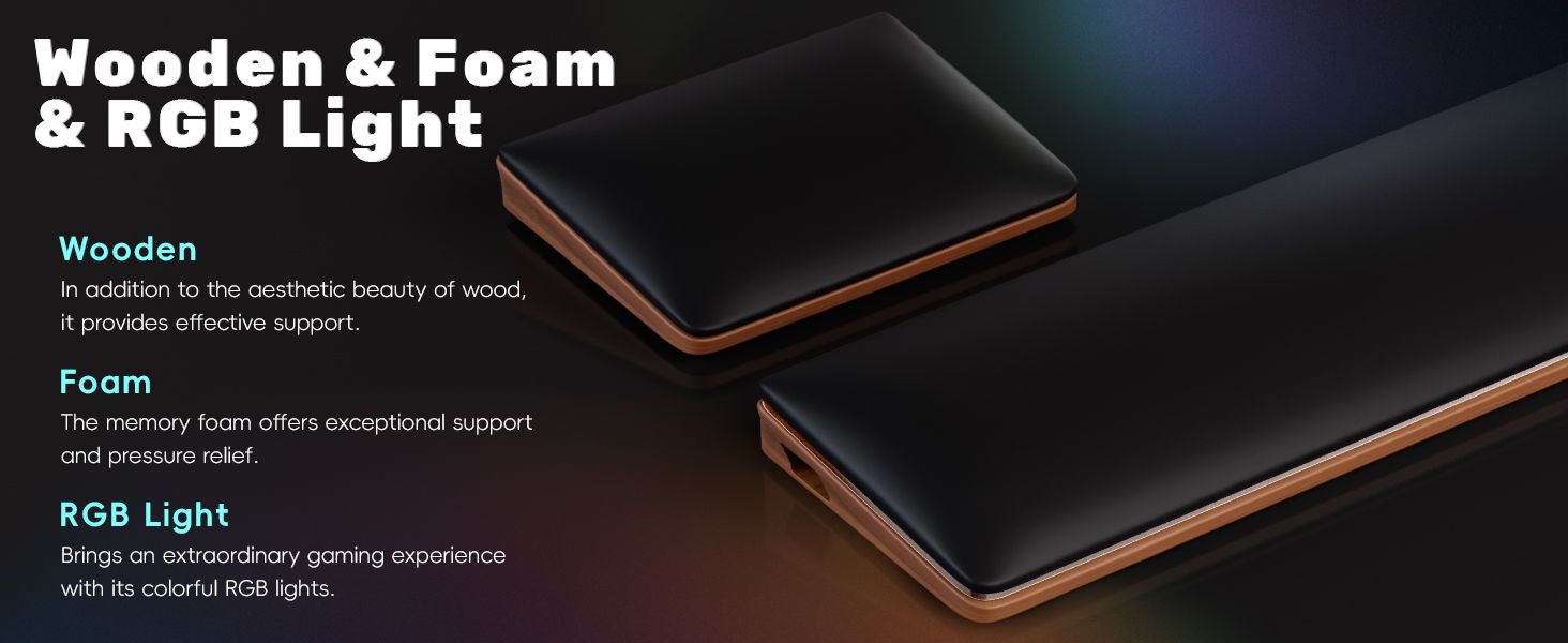wrist support for keyboard and mouse