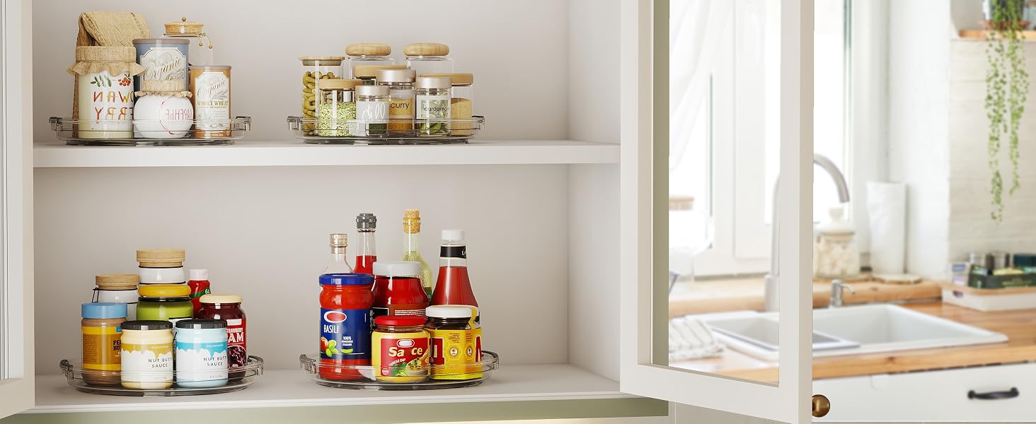 lazy susan turntable for cabinet