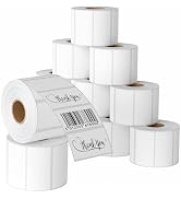 Muotich 2x1 inches Thermal Labels, Roll of 12,000 SKU Labels, White Direct Thermal Sticker Labels...