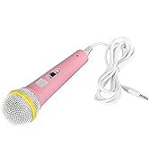 GOTOTOP Wired Kids Karaoke Microphone for Girls Boys Handheld Dynamic Mic with 3.5mm Jack Match C...