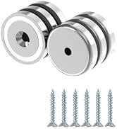 AplysiaTech 130LBS N52 Neodymium Cup Magnets with Countersunk Hole, 1.25