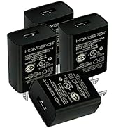 HomeSpot UL-Listed Universal US 5V1A USB Wall Charger Plug in-Door Power AC Adapter for Travel Of...