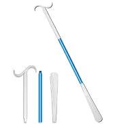 35.5 Inch Long Handled Shoe Horn, Dressing Stick, Sock Remover Aid Helper - Versatile, Adjustable...