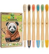 paeyaer ?????? Bamboo Kids Toothbrushes 6 Pack - BPA Free Soft Bristles Toothbrushes, Eco-Friendl...